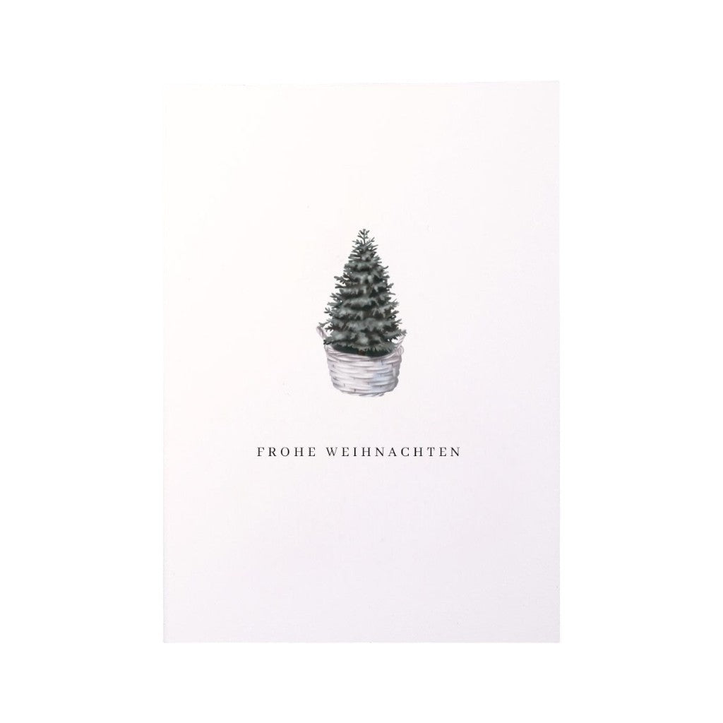 Grusskarte - Frohe Weihnachten, Baum