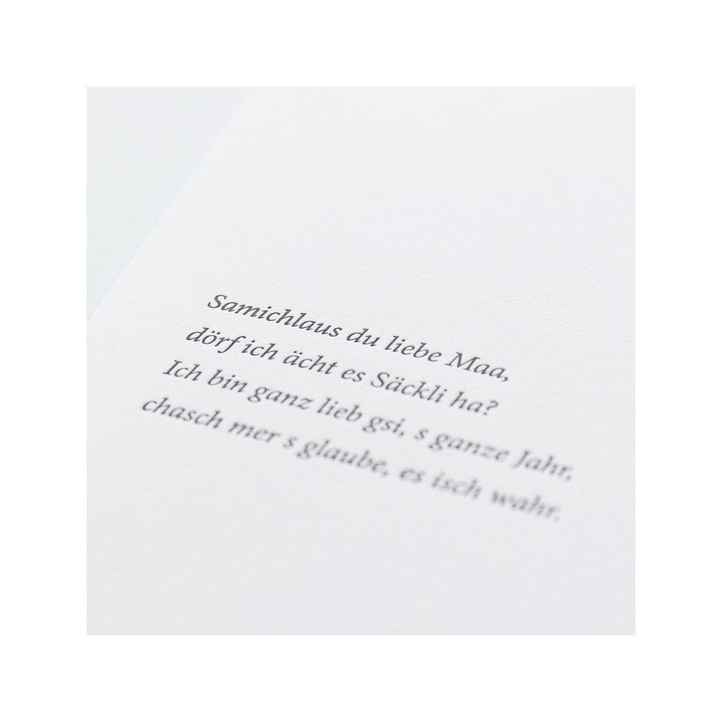 Faltkarte A6 - Samichlaus du liebe Maa