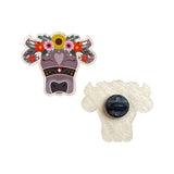 Holz Pin Schweizer Kuh