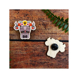 Holz Pin Schweizer Kuh