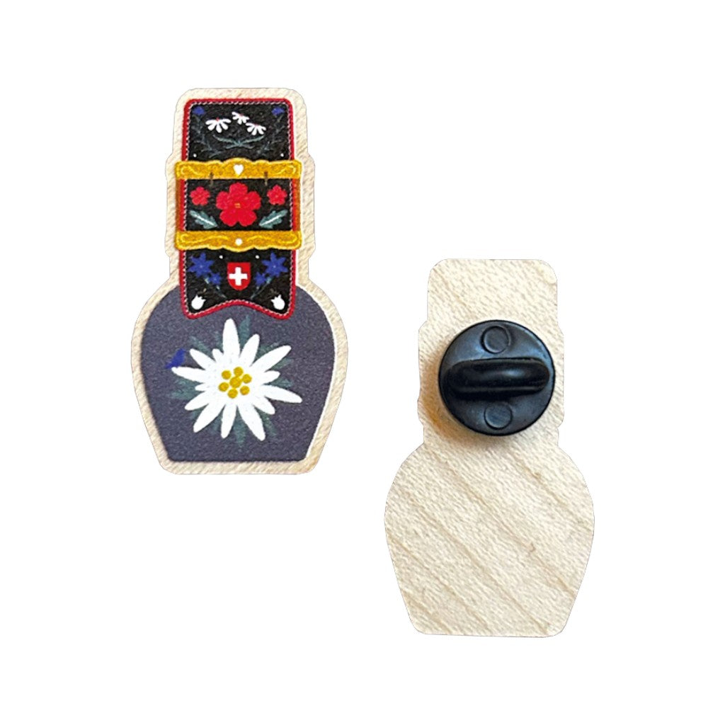 Holz Pin Schweizer Kuhglocke