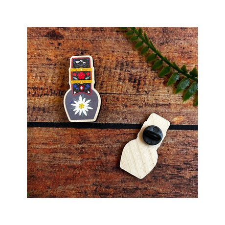 Holz Pin Schweizer Kuhglocke