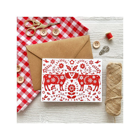 Postkarte A6 Sommerkühe