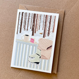 Lykkefund Grusskarte A6 Winter Ballustrade