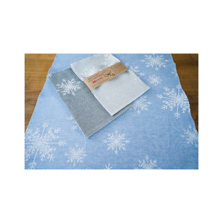 MEYER-MAYOR Geschirrtuch Schneeflocken, Grau