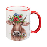 creanorm Tasse Blumenkuh Andermatt, rot, 330ml