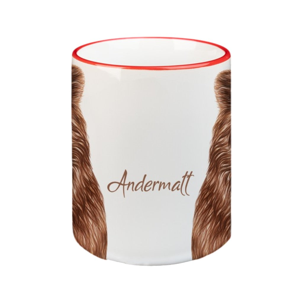 creanorm Tasse Bär Andermatt, rot, 330ml