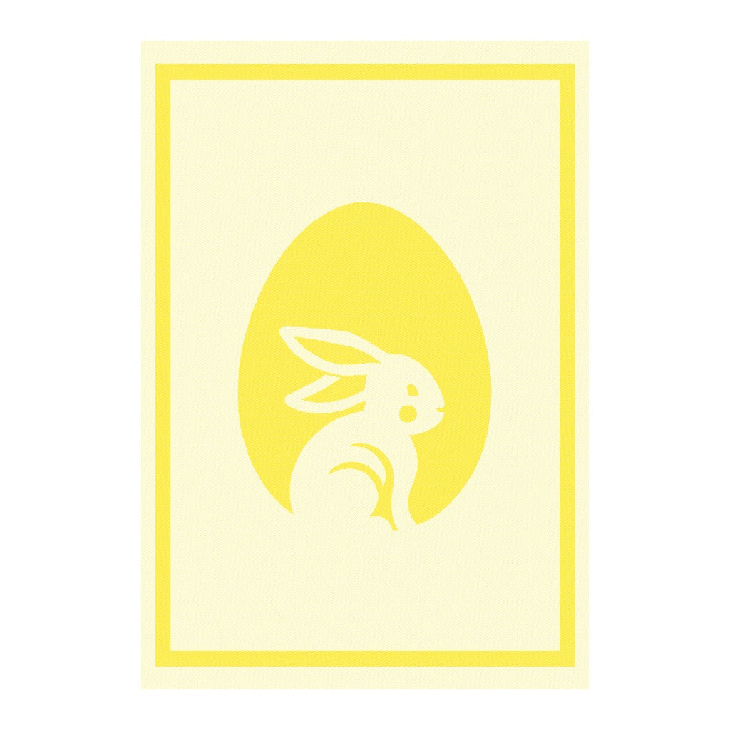 KULTSCHTOFF Küchentuch Osterhase, Gelb