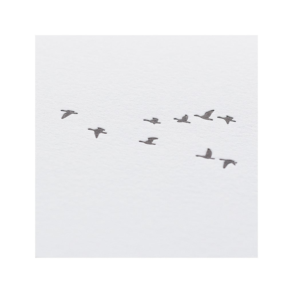 KoBold Manufaktur Faltkarte Gänseflug