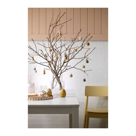 Gry & Sif Osterdeko Anhänger Eier mit Tulpen, 3er Set