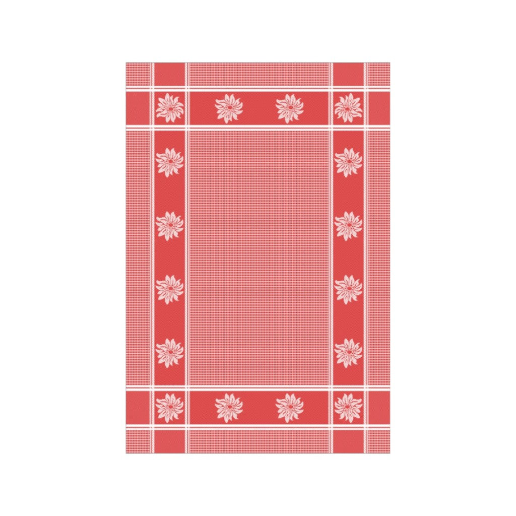 KULTSCHTOFF Waffeltuch Edelweiss, Rot