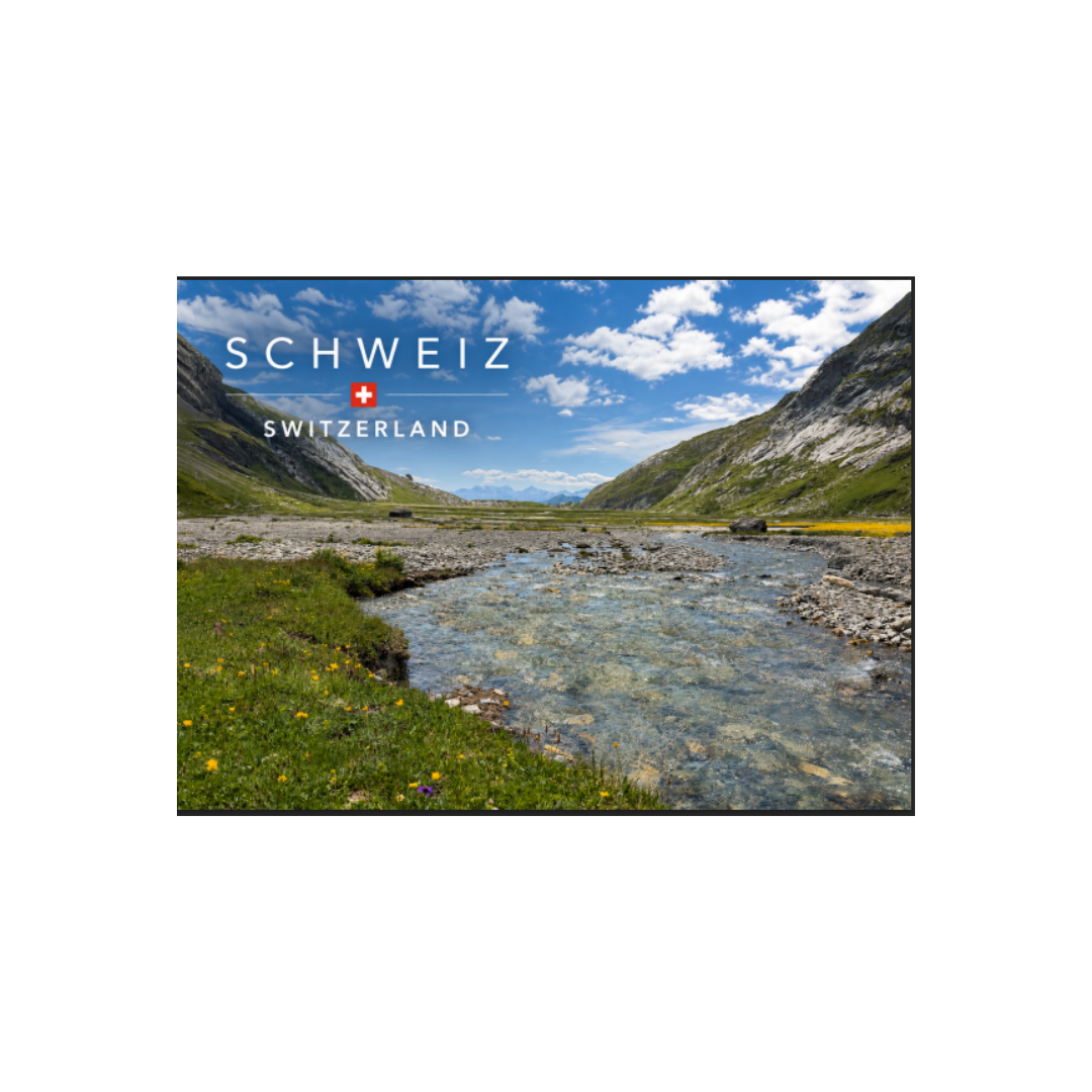 feinedinge Postkarte Sardona, Wasser