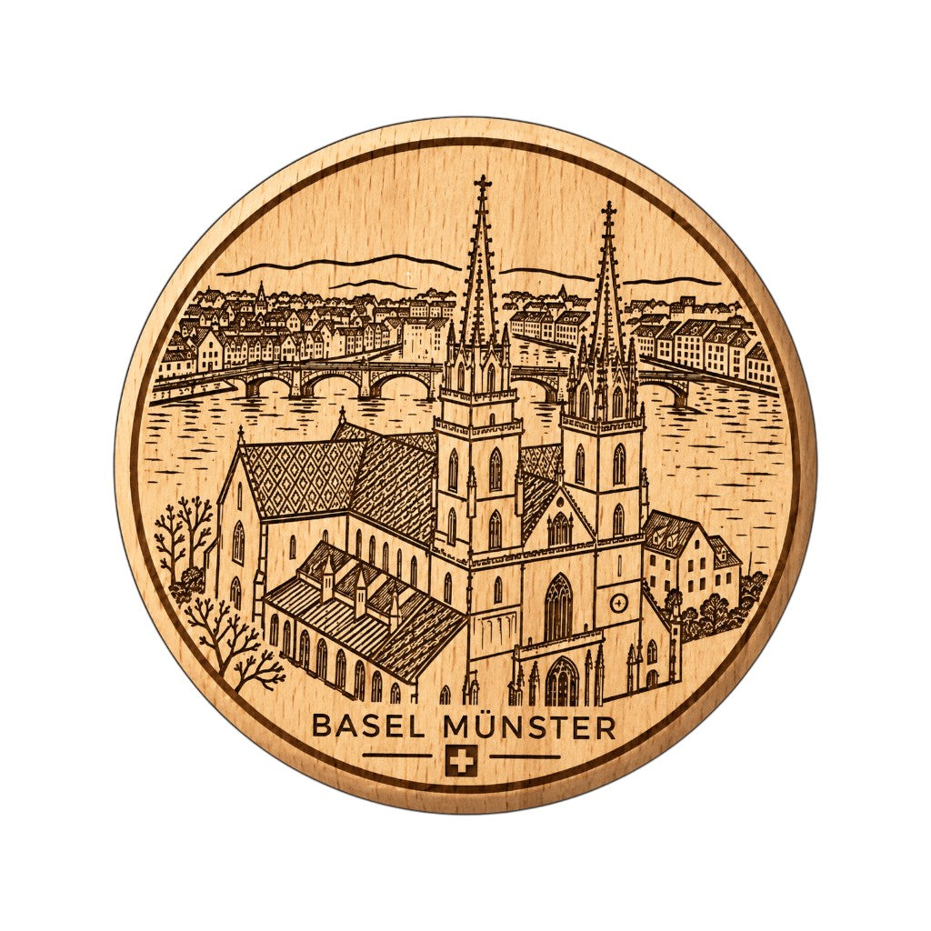BIBIK Magnet Flaschenöffner Basel Münster, ⌀ 65 mm