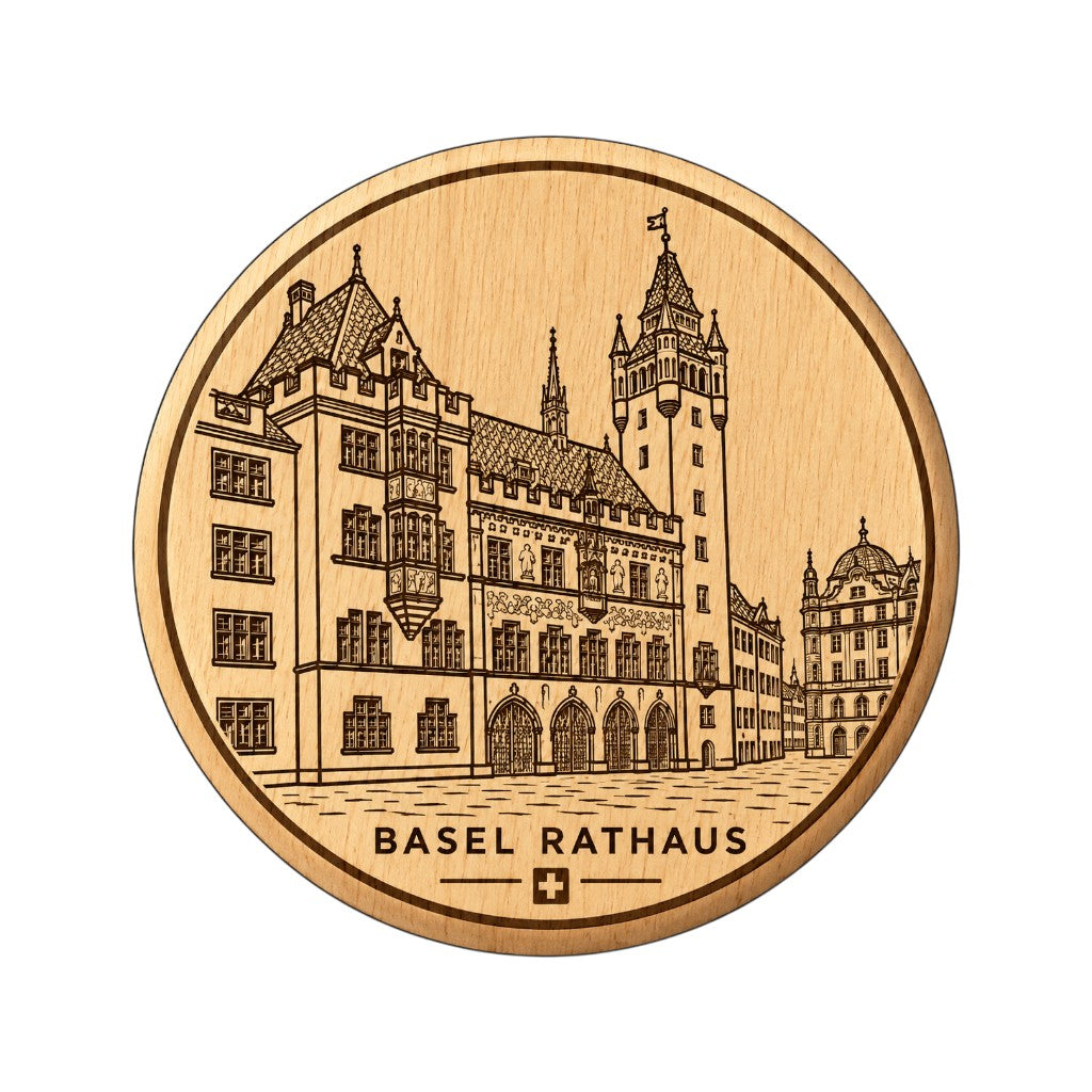 BIBIK Magnet Flaschenöffner Basel Rathaus, ⌀ 65 mm