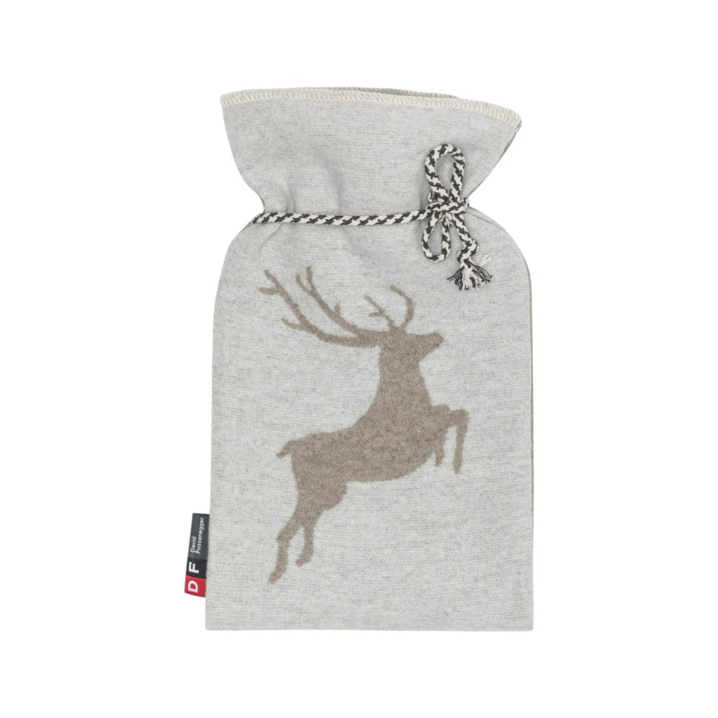 Sander AG Wärmflasche Hirsch beige, 38x21, 2L, 2 l