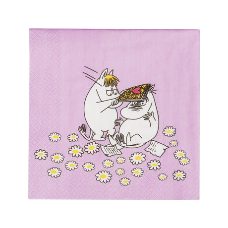 Moomin Serviette Sweethearts, 16.5 x 16.5 cm