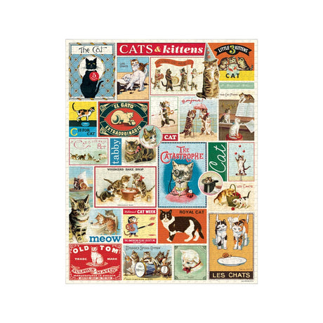 Cavallini Puzzle Katzen und Kitten, 1000 Stück