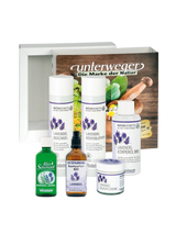 Unterweger Wohlfühl-Geschenkbox Lavendel & Rosmarin – Naturkosmetik-Set mit ätherischen Ölen für entspannende & belebende Pflege