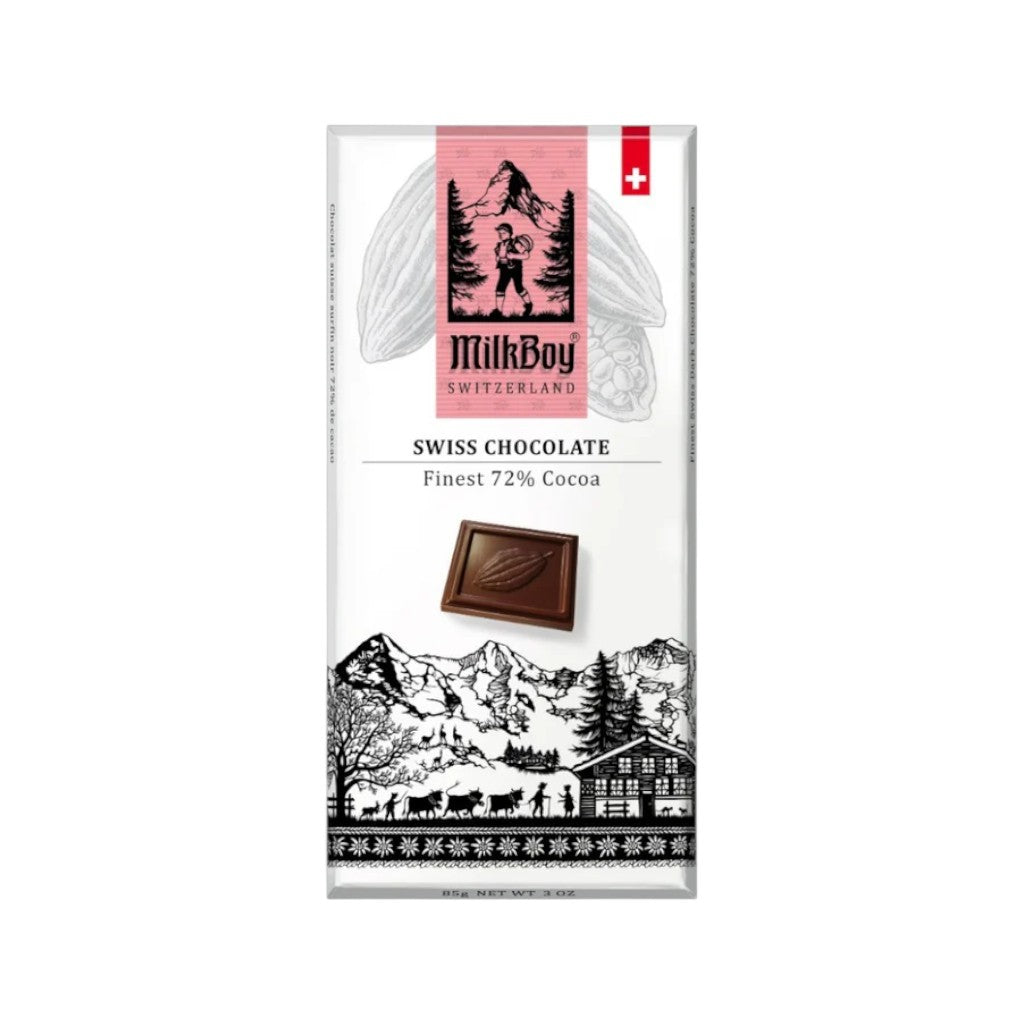 Milkboy Swiss Chocolates Finest 72%, 85g