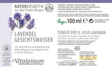 Bio Lavendel Gesichtswasser Unterweger – Naturkosmetik zur Erfrischung & Entspannung empfindlicher Haut