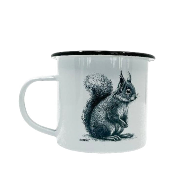 mumix Emaille Tasse Eichhörnchen