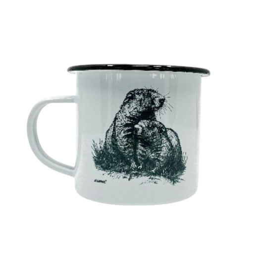 mumix Emaille Tasse Murmeltier