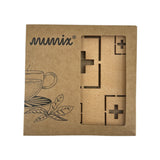 mumix Untersetzer Schweizerkreuz 2er Set, 10.3 x 10.3 cm