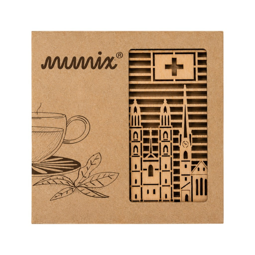 mumix Untersetzer Sehenswürdigkeiten 2er Set, 10.3 x 10.3 cm