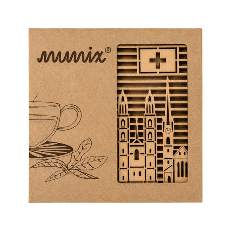 mumix Untersetzer Sehenswürdigkeiten 2er Set, 10.3 x 10.3 cm