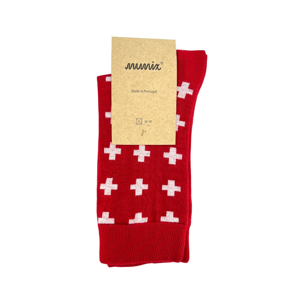 mumix Socken Swiss Cross