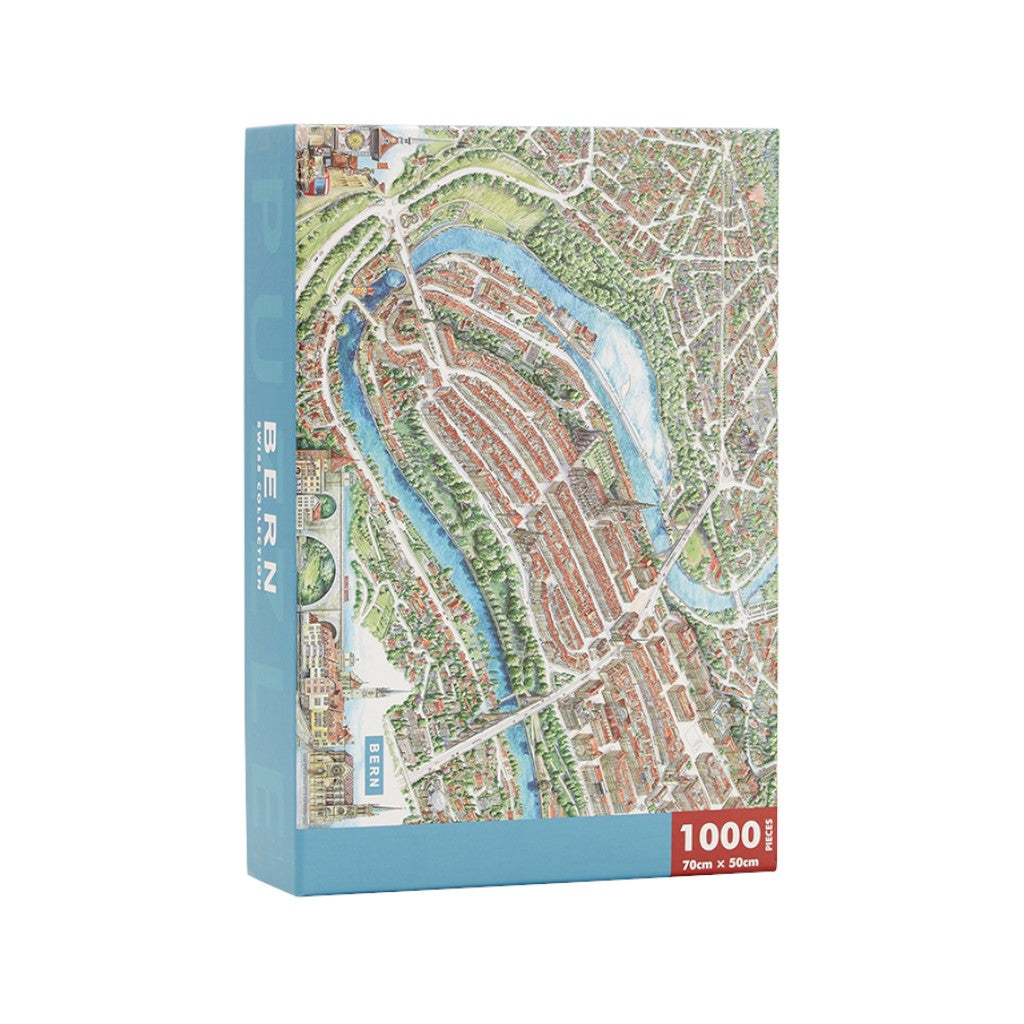 mumix Puzzle Panoramakarte Bern, 1000 Teile