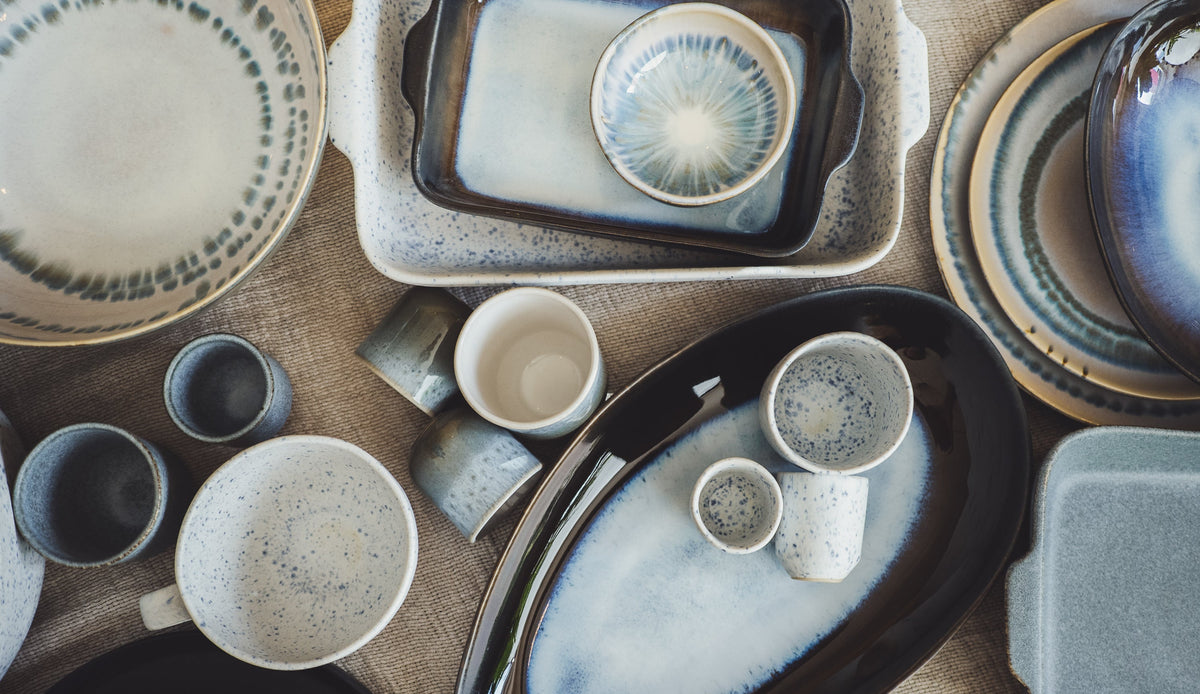 Os azuis Blaues Geschirr von sonho