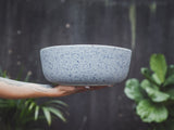 soñho Azul Manchado XL Salatschale blauweiss gesprenkelt