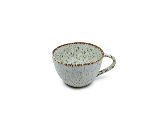 soñho Pontos Cappuccino Tasse graubraun gesprenkelt