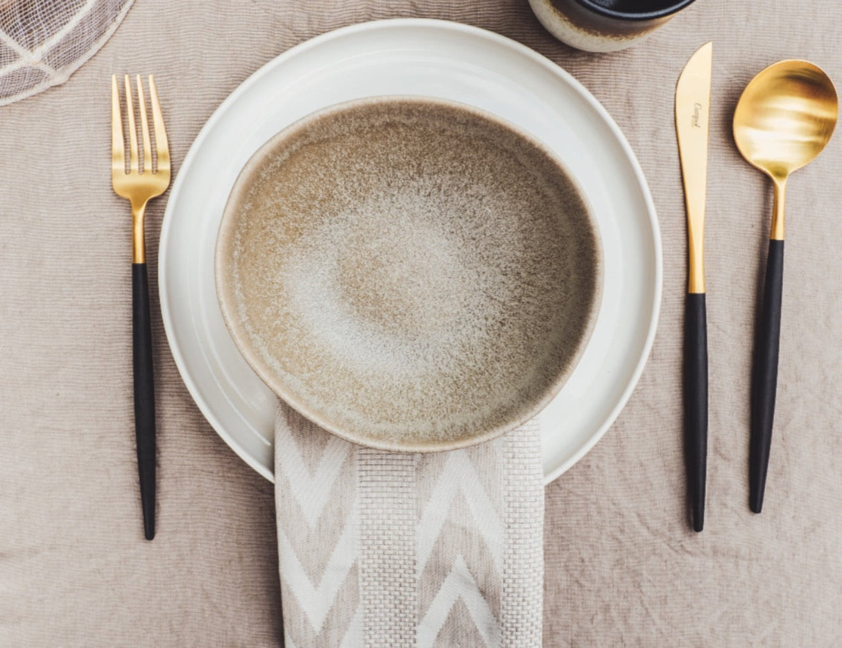 Deserto - Snackschale beige grau