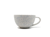 soñho Azul Manchado XL Cappuccino Tasse blauweiss gesprenkelt