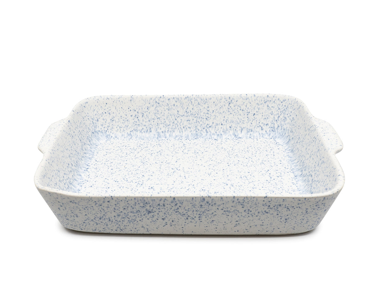 soñho Azul Manchado Ofenform gross blauweiss gesprenkelt