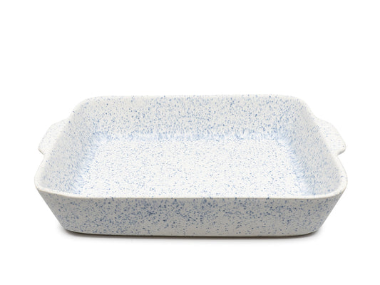 soñho Azul Manchado Ofenform gross blauweiss gesprenkelt