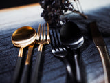 soñho Amália Besteck 12er Set schwarz matt