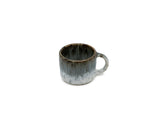 Anoitecer - Espressotasse mit Henkel grau-weiss gesprenkelt