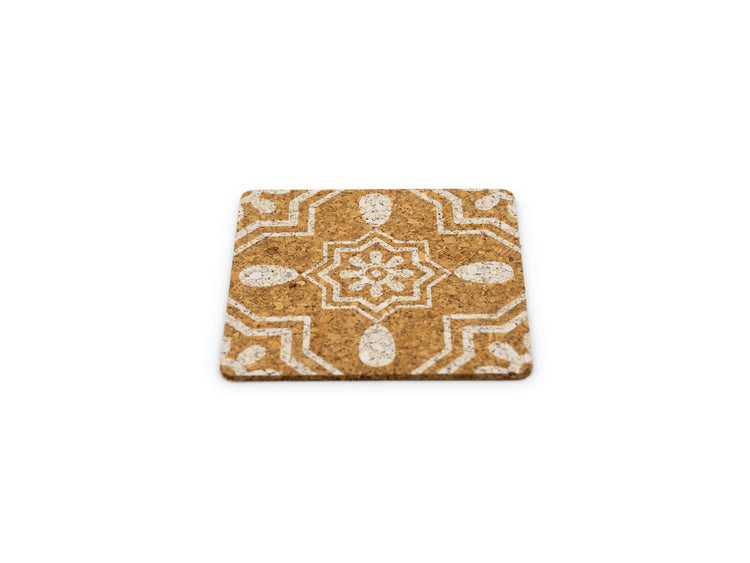 soñho Cortiça Azulejo Kork Untersetzer 4er Set
