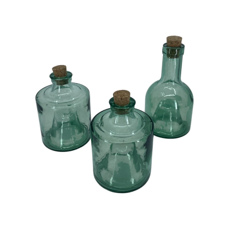 soñho Puerto Öl, Essig und Balsamico Glasflaschen 3er Set grün