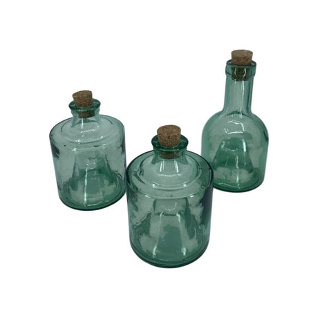 soñho Puerto Öl, Essig und Balsamico Glasflaschen 3er Set grün