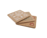 soñho Cortiça Azulejo Kork Topfuntersetzer 3er Set, 19 x 19 cm