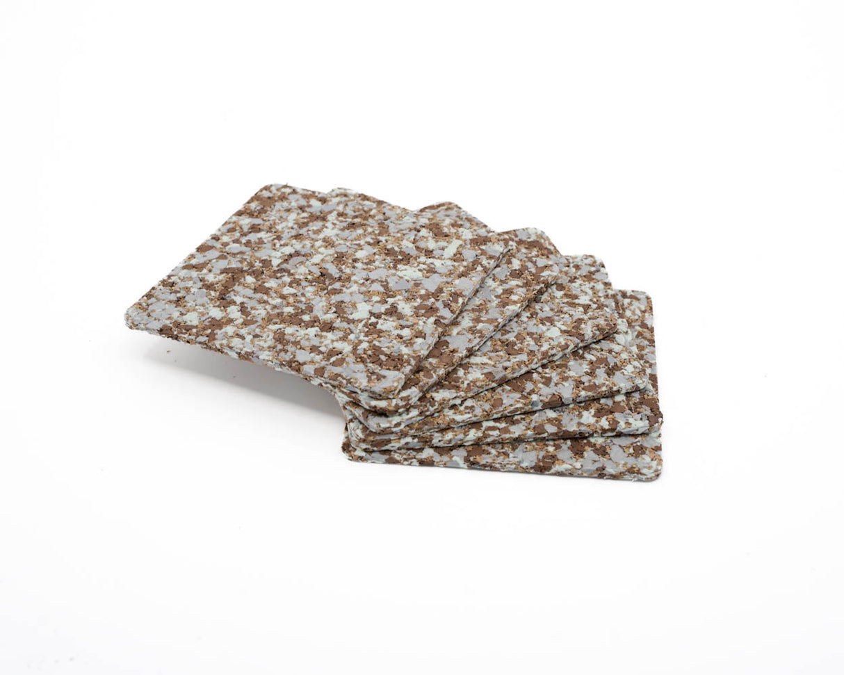 soñho Recife Kork Untersetzer 6er Set, 10 x 10 cm