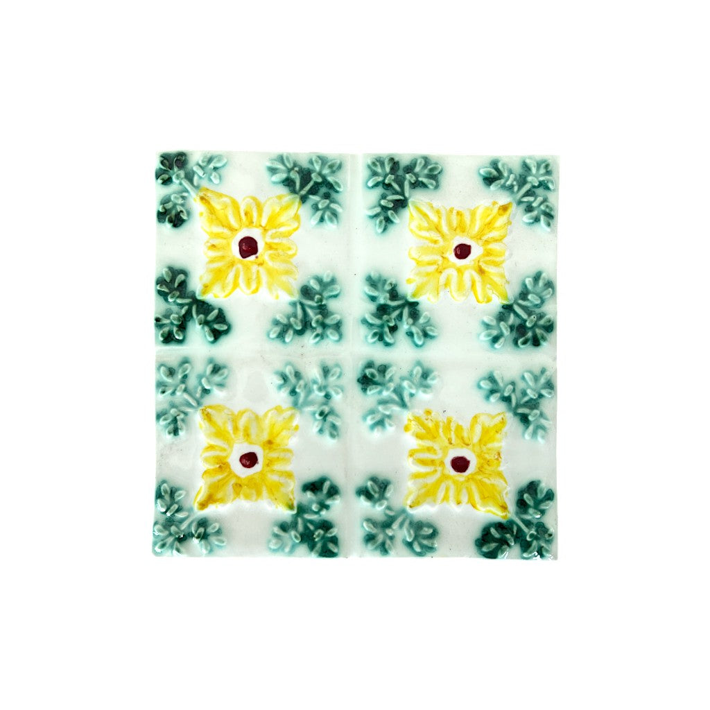 soñho Azulejo Luz Untersetzer 14 cm, blaugelb