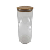 Glas mit Holzdeckel, 1400 ml