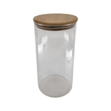 Glas mit Holzdeckel, 800 ml