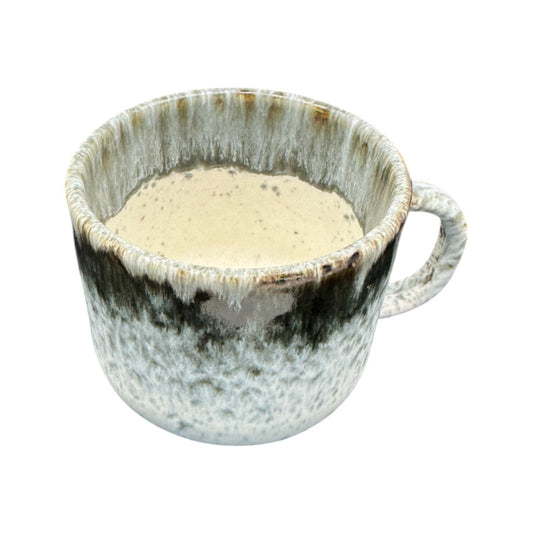 soñho Anoitecer Cappuccino Tasse grau-weiss gesprenkelt