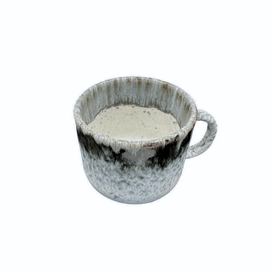 soñho Anoitecer Cappuccino Tasse grau-weiss gesprenkelt